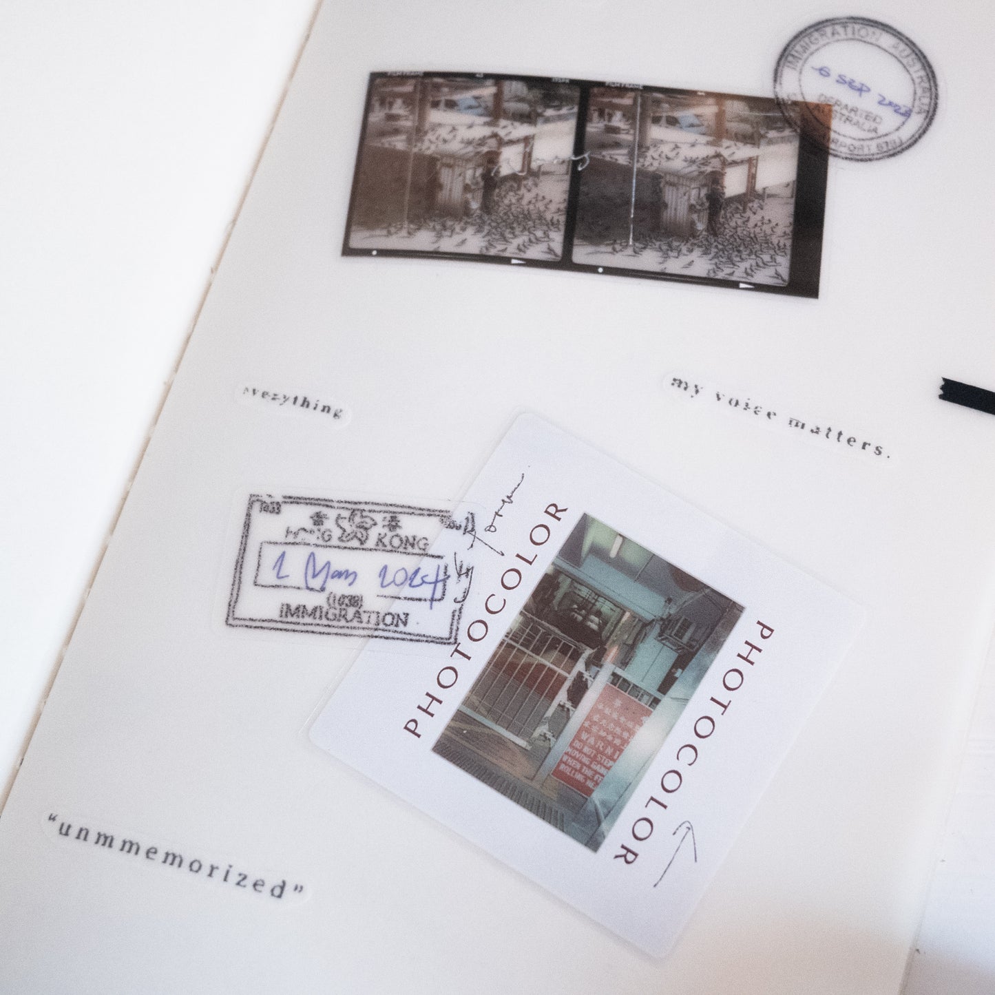 Expired Visa Stamp Tape Sticker Roll