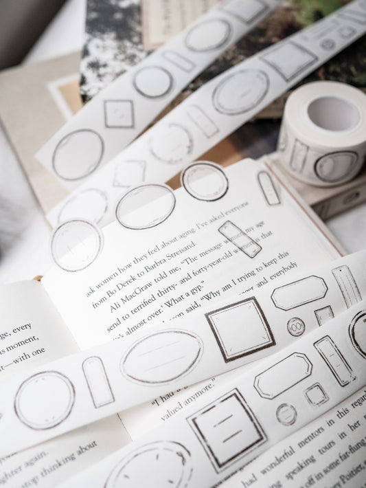 Label Kiss-cut Washi Tape