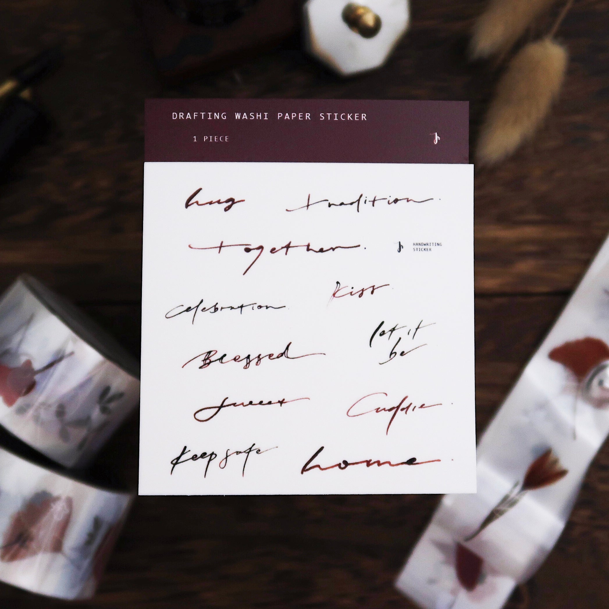 Handwritten Sticker Draft Handwriting Washi Sticker – jr.journal