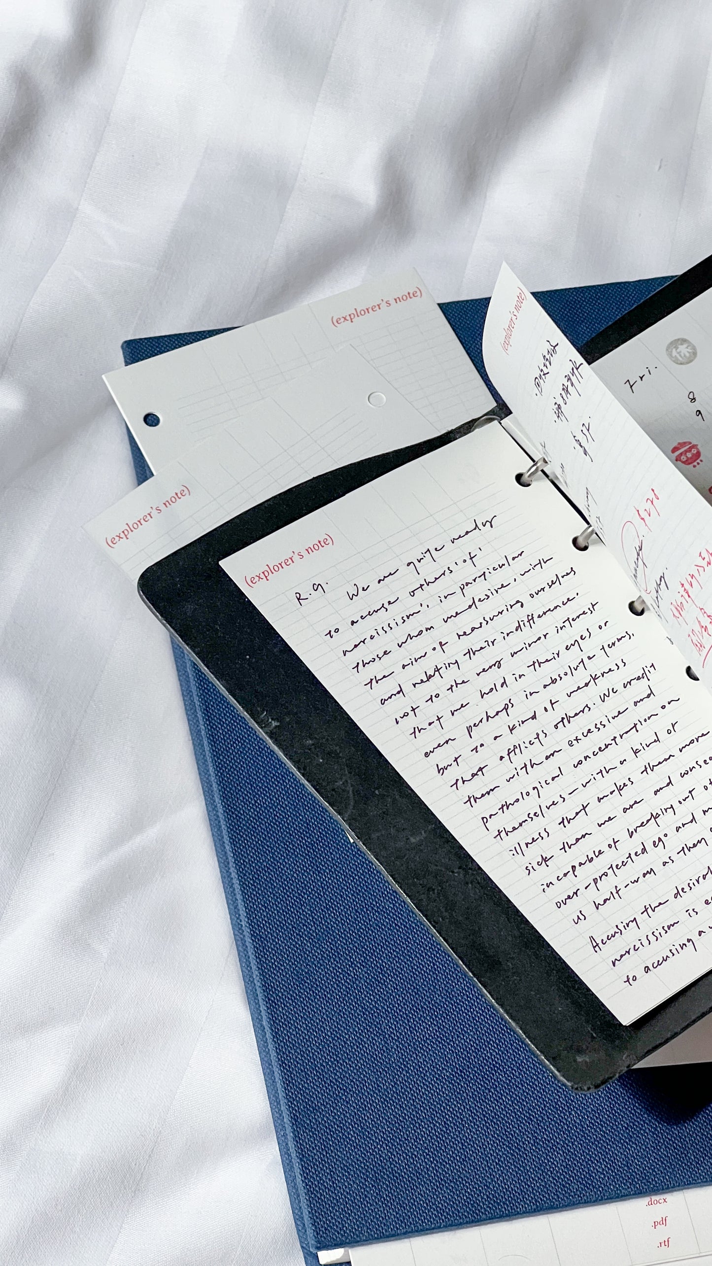 A7 Pocket / Binder Paper Refill / 50 Sheets / 5 Designs