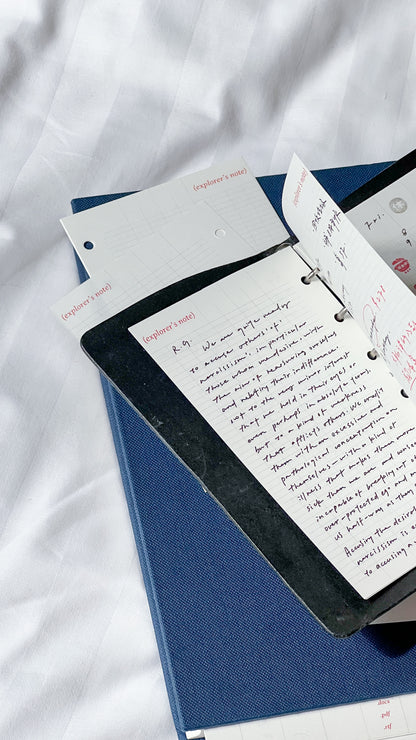 A7 Pocket / Binder Paper Refill / 50 Sheets / 5 Designs