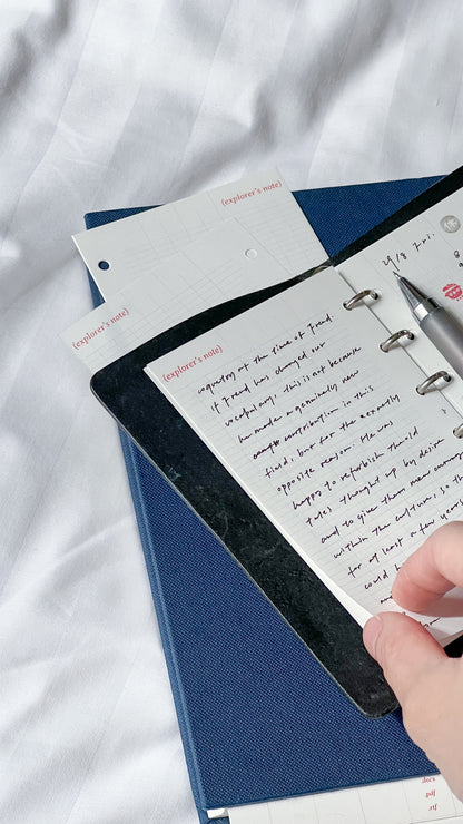 A7 Pocket / Binder Paper Refill / 50 Sheets / 5 Designs