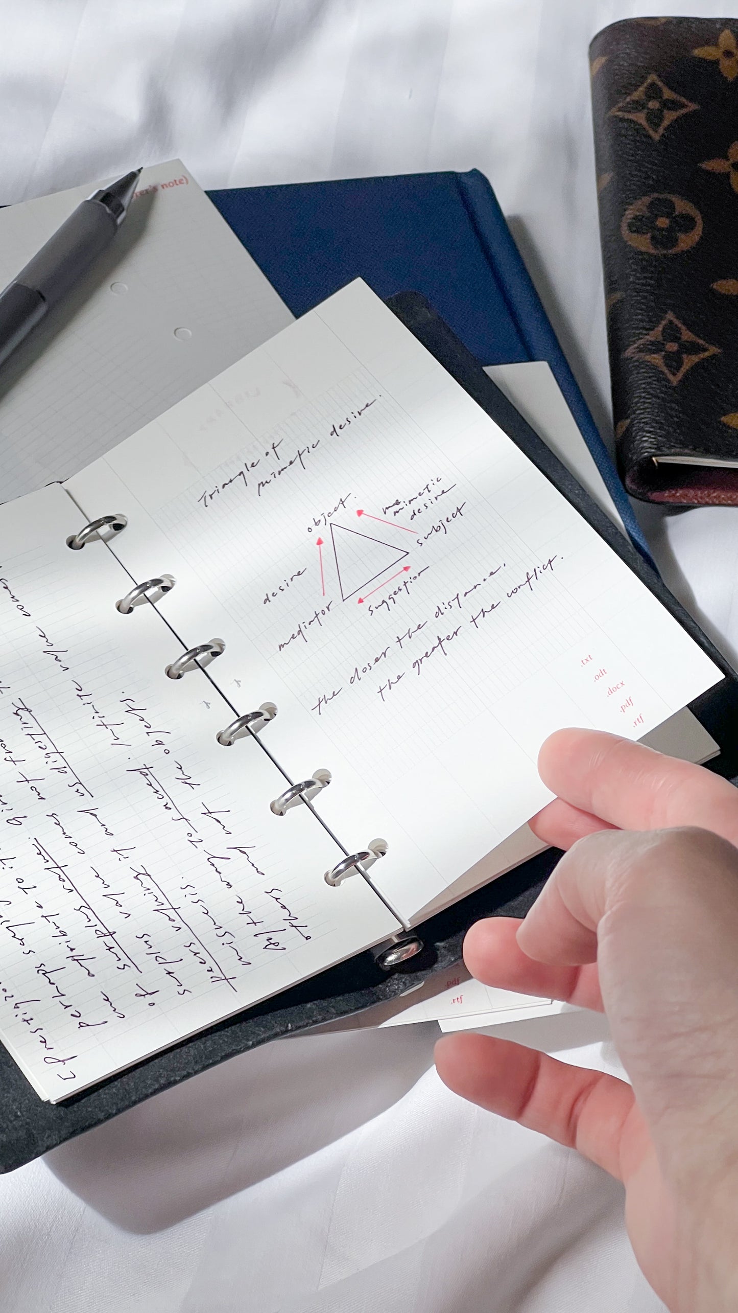 A7 Pocket / Binder Paper Refill / 50 Sheets / 5 Designs