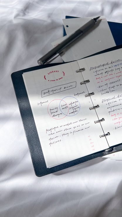 A7 Pocket / Binder Paper Refill / 50 Sheets / 5 Designs