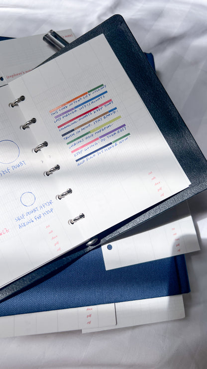 A7 Pocket / Binder Paper Refill / 50 Sheets / 5 Designs