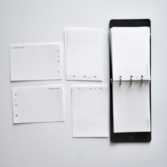 Mini3 / Binder Paper Refill / 30 Sheets / 3 Designs