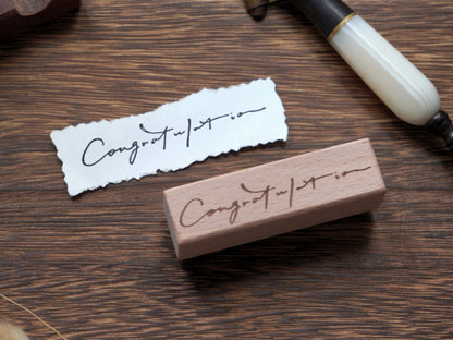 Handwriting / Wooden Stamp