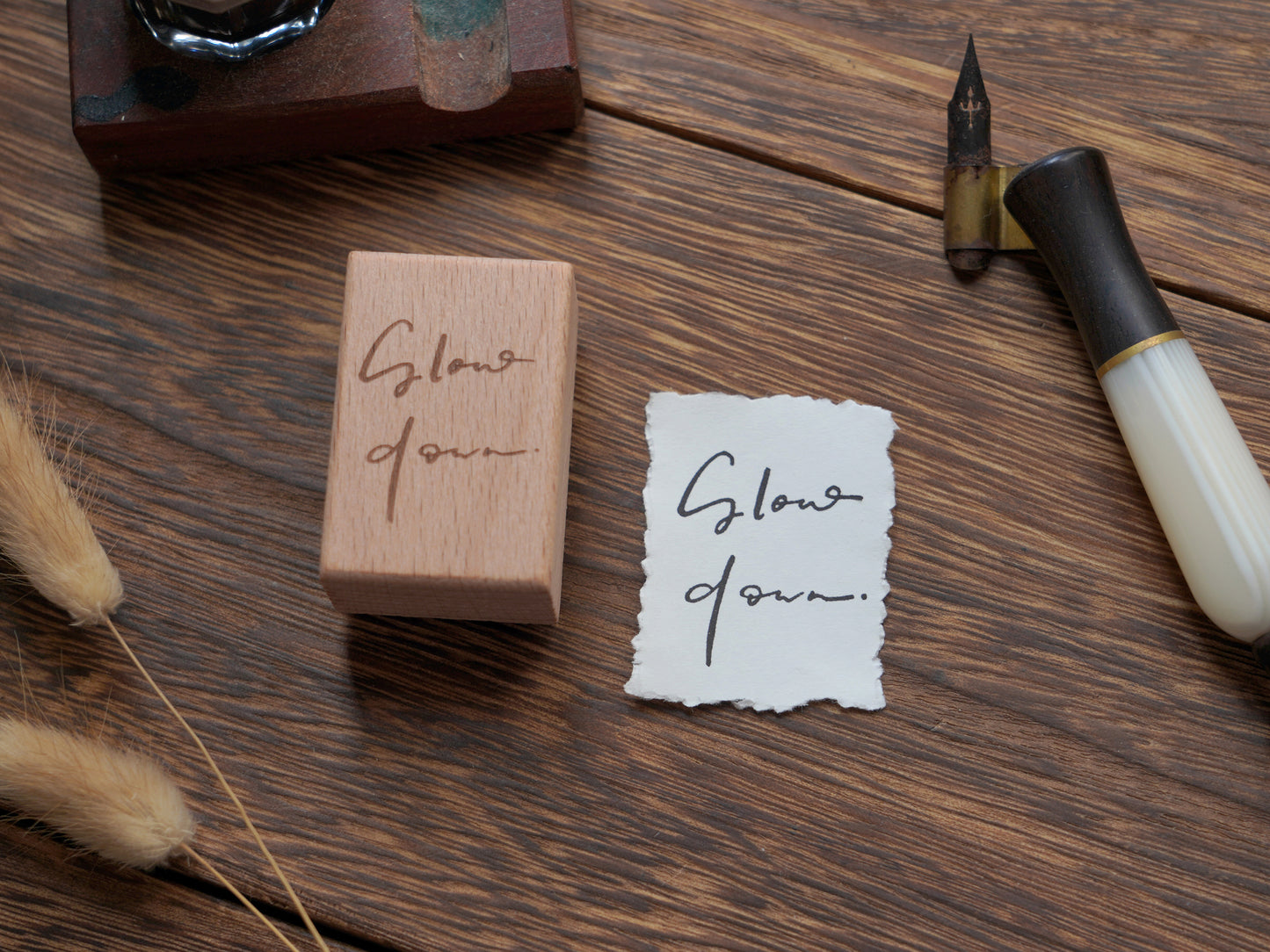 Handwriting / Wooden Stamp