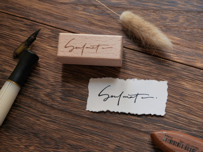 Handwriting / Wooden Stamp