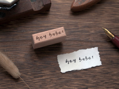Handwriting / Wooden Stamp