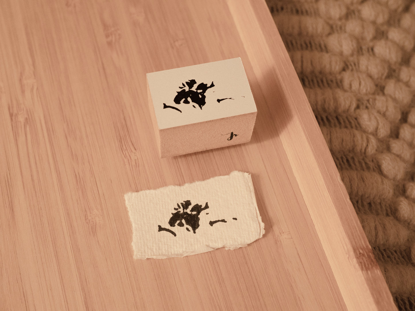 Floral Wooden Stamp Set