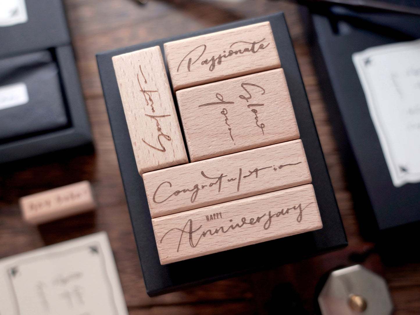 Handwriting Wooden Stamp Set