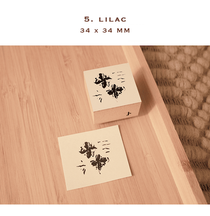 Floral / Wooden Stamp