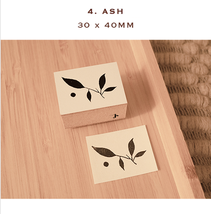 Leaves Wooden Stamp