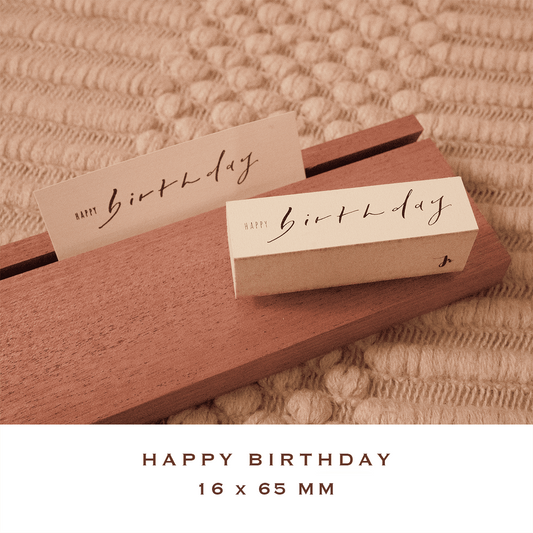 Happy Birthday / Wood Stamp