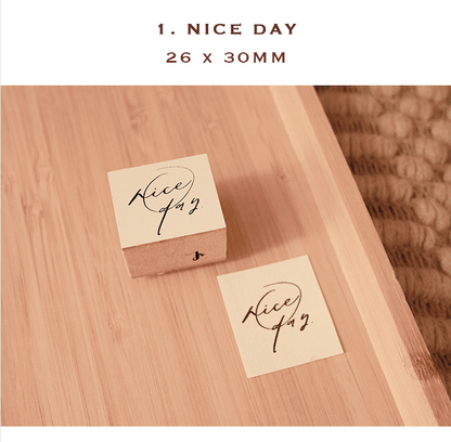 Floral / Wooden Stamp