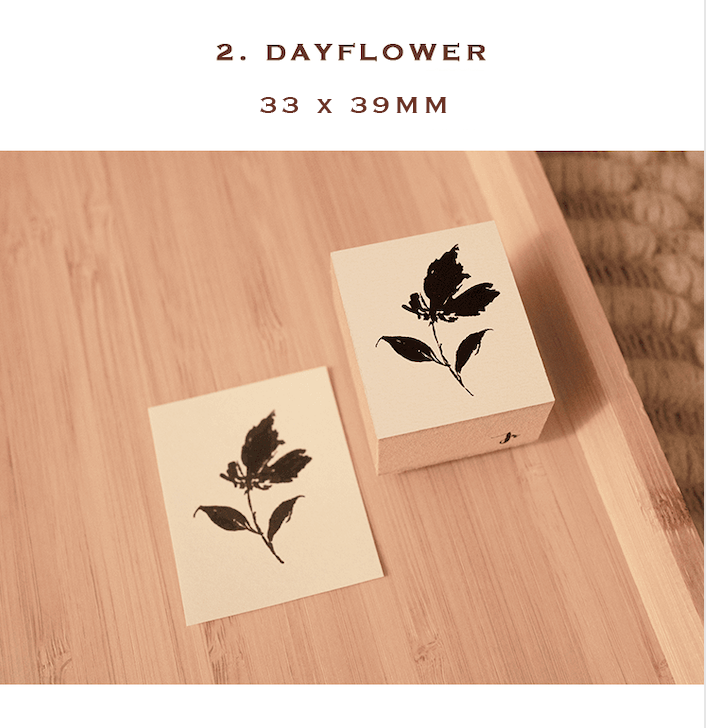 Floral / Wooden Stamp