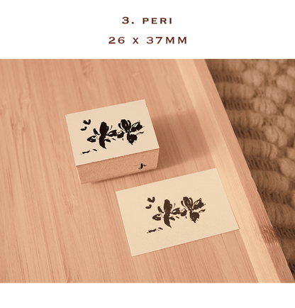 Floral / Wooden Stamp