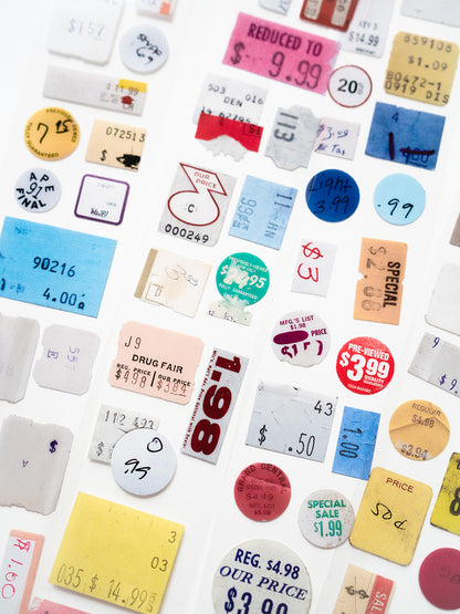 Pricetag Vintage Glossy PET Tape