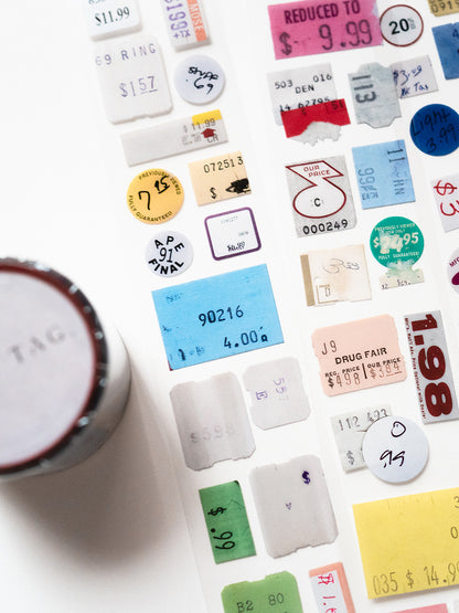 Pricetag Vintage Glossy PET Tape