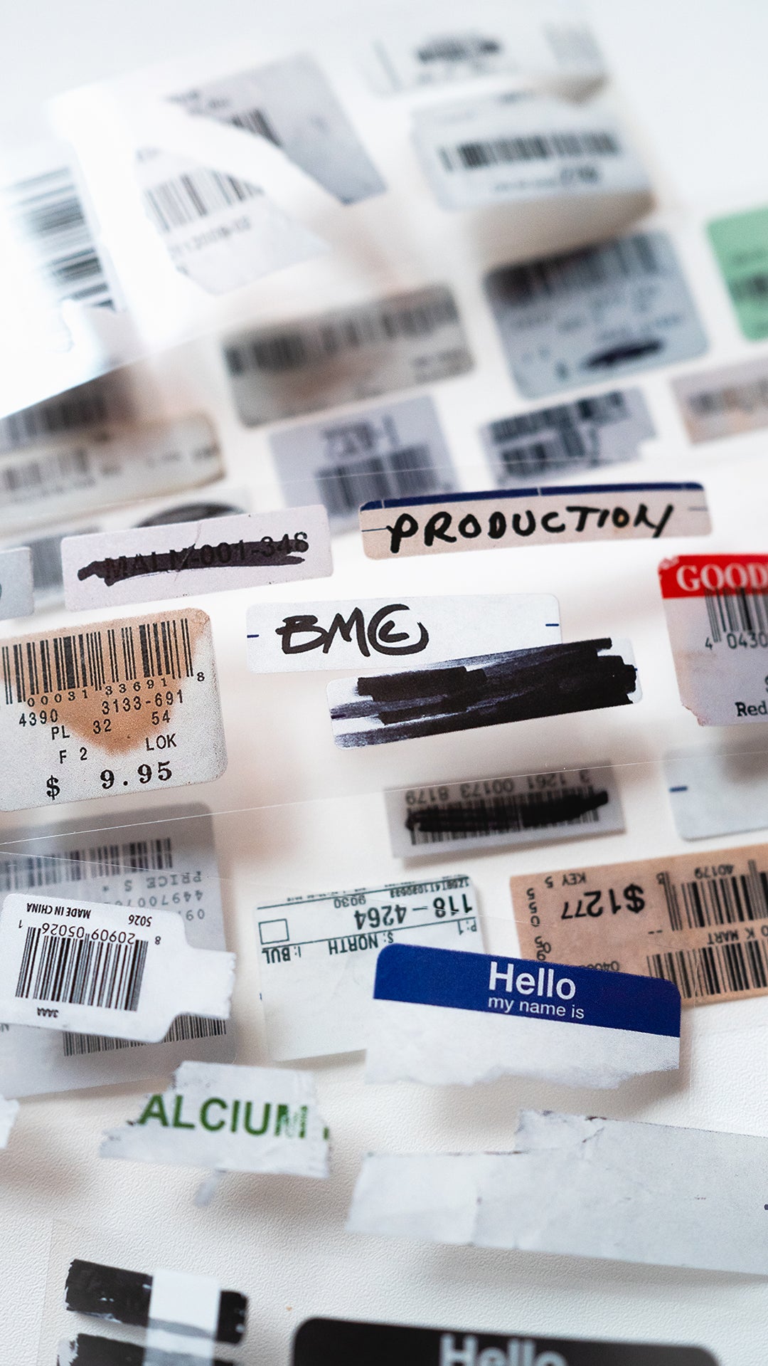 Barcode Vintage Glossy PET Tape