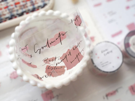 Love Letter Glossy PET Washi Paper Tape