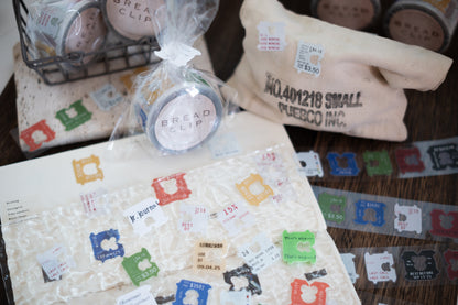 Bread Clip Kiss Cut PVC Tape Sticker Roll