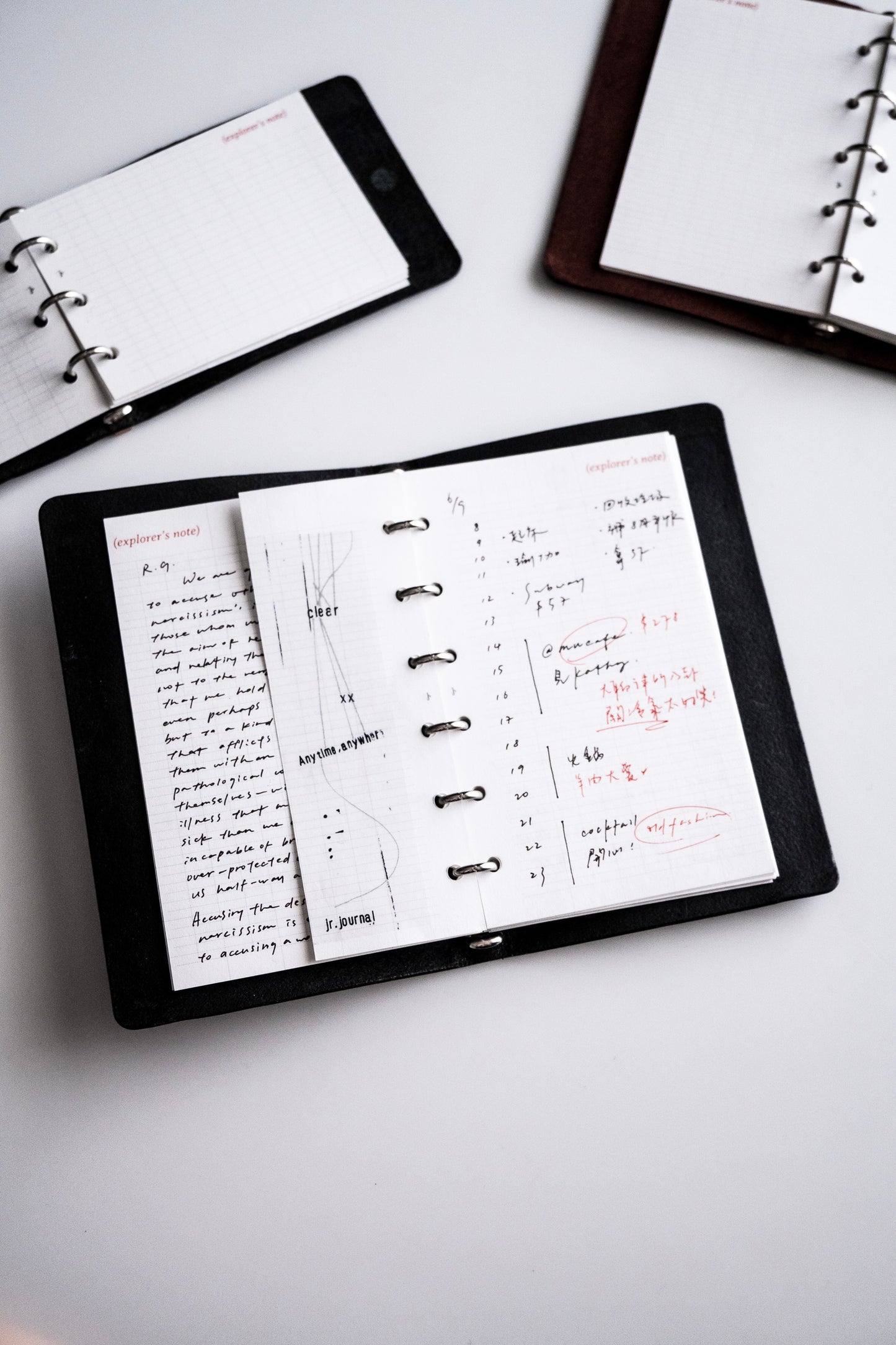 A7 Pocket / Binder Paper Refill / 50 Sheets / 5 Designs