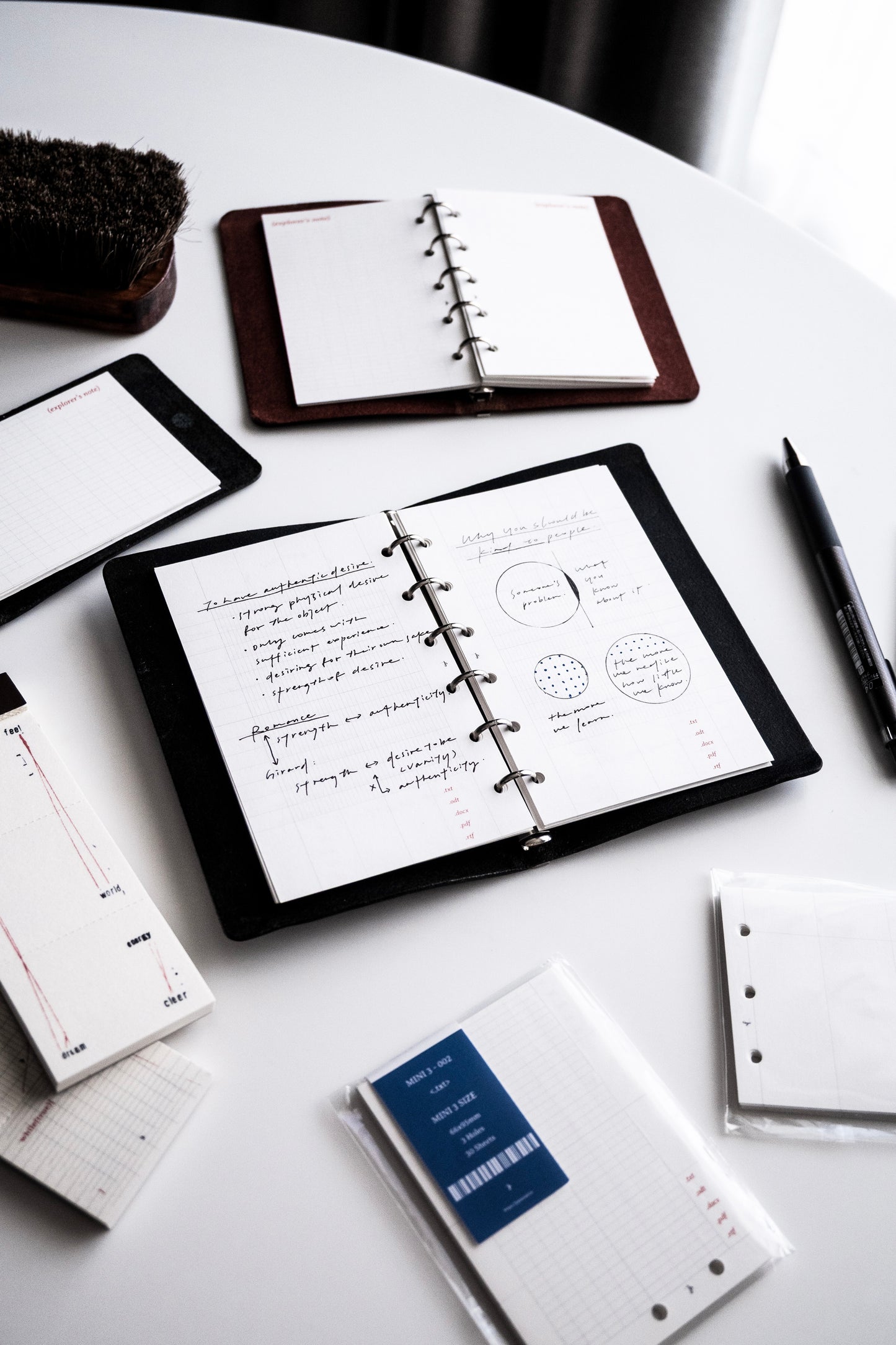 A7 Pocket / Binder Paper Refill / 50 Sheets / 5 Designs