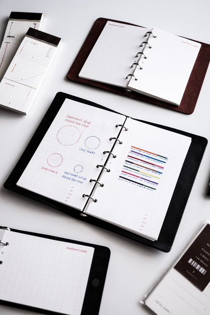 A7 Pocket / Binder Paper Refill / 50 Sheets / 5 Designs