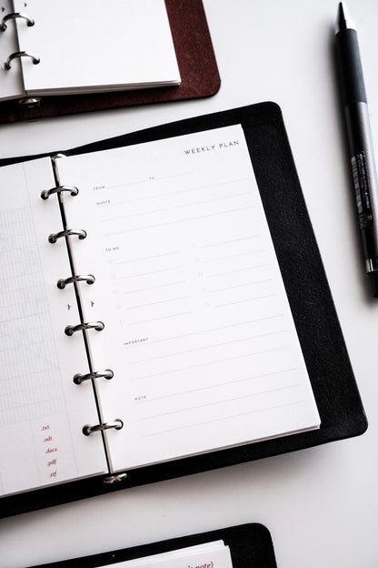 A7 Pocket / Binder Paper Refill / 50 Sheets / 5 Designs