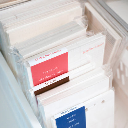 M5 Mini5 / Binder Paper Refill / 30 Sheets / 3 Designs