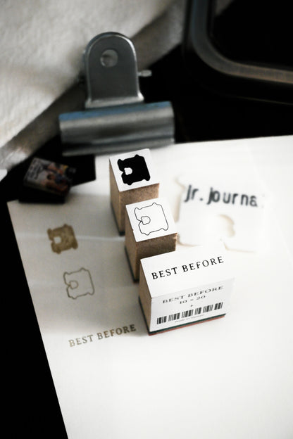 Bread Clip / Best Before Wooden Stamp (5 designs)