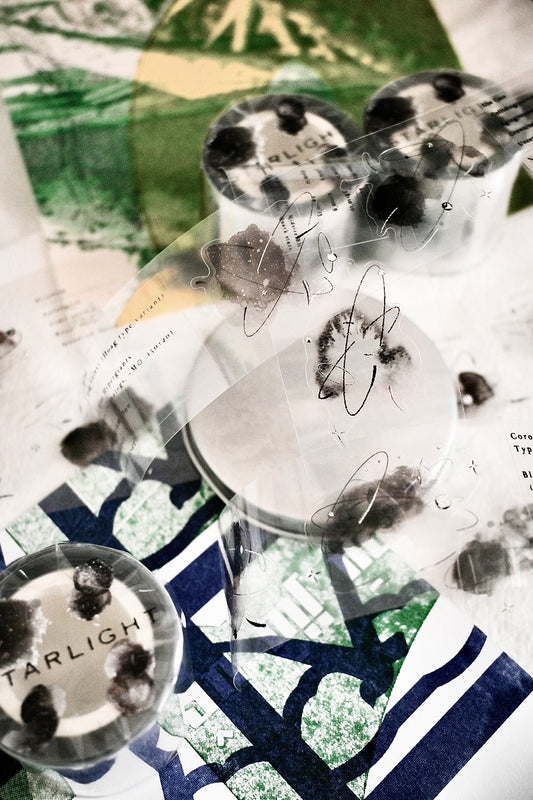 Starlight Kiss Cut Tape Sticker Roll / Silver