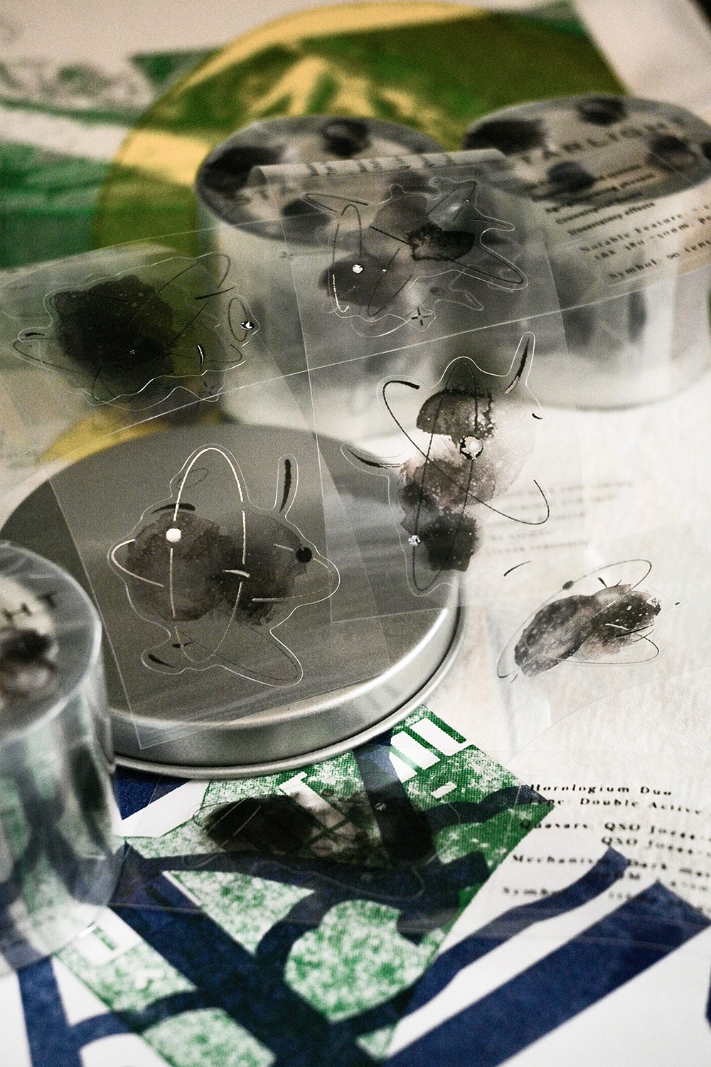 Starlight Kiss Cut Tape Sticker Roll / Silver