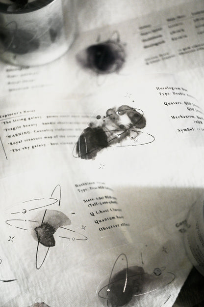 Starlight Kiss Cut Tape Sticker Roll / Silver