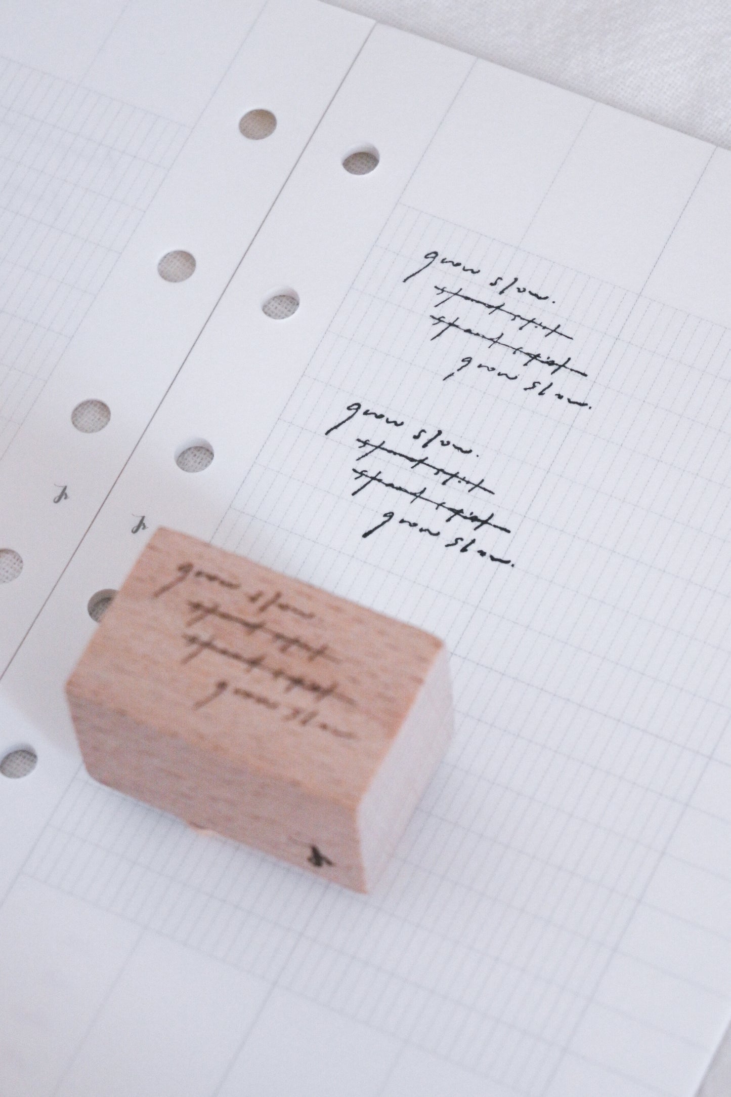 Fine Line  / Wood Stamp