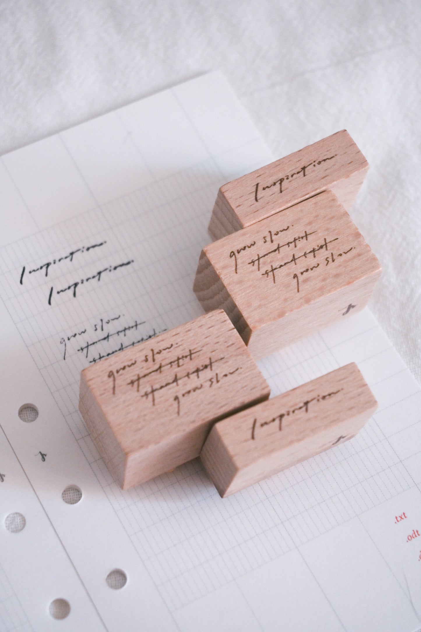 Fine Line  / Wood Stamp