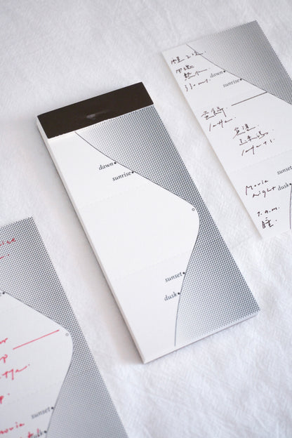 Solar Line 太陽路徑 / Memo pad